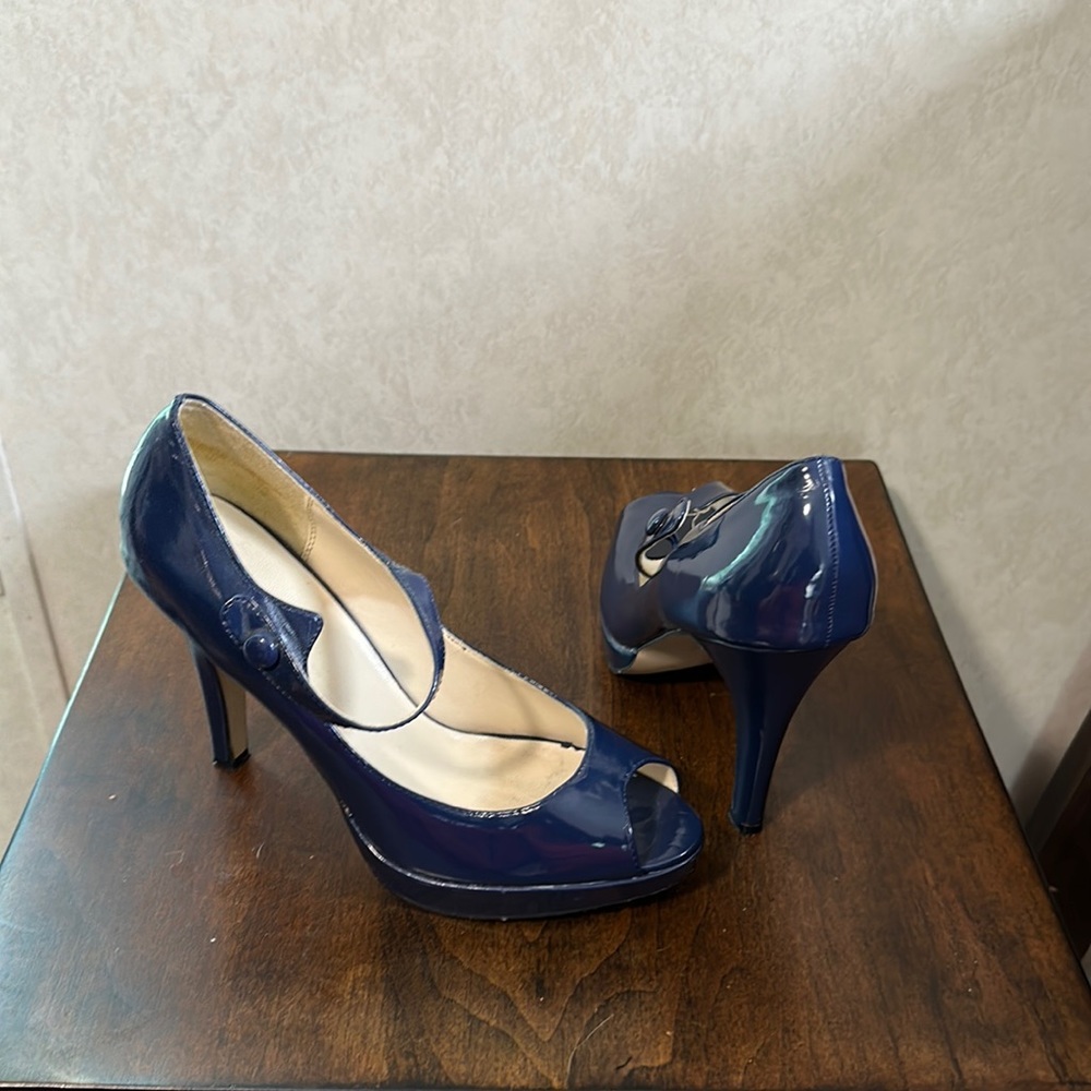 Blue 4 inch Wild Diva heels
